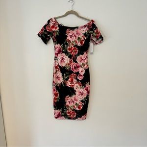 Floral Off the Shoulder Dress